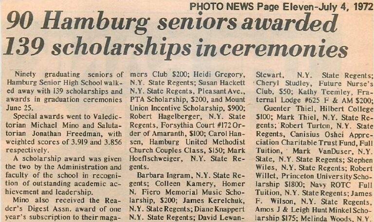 90 Hamburg seniors awarded 139 scholarships in ceremonies